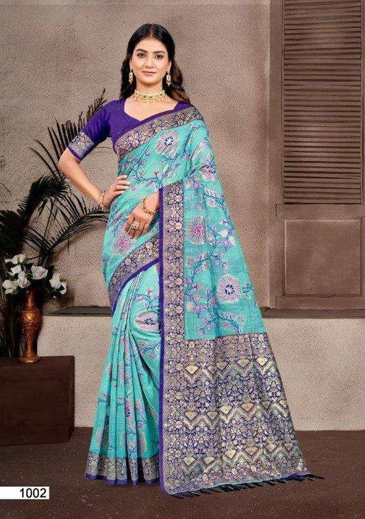 Bunawat Little Champ Pure Cotton Silk Sarees