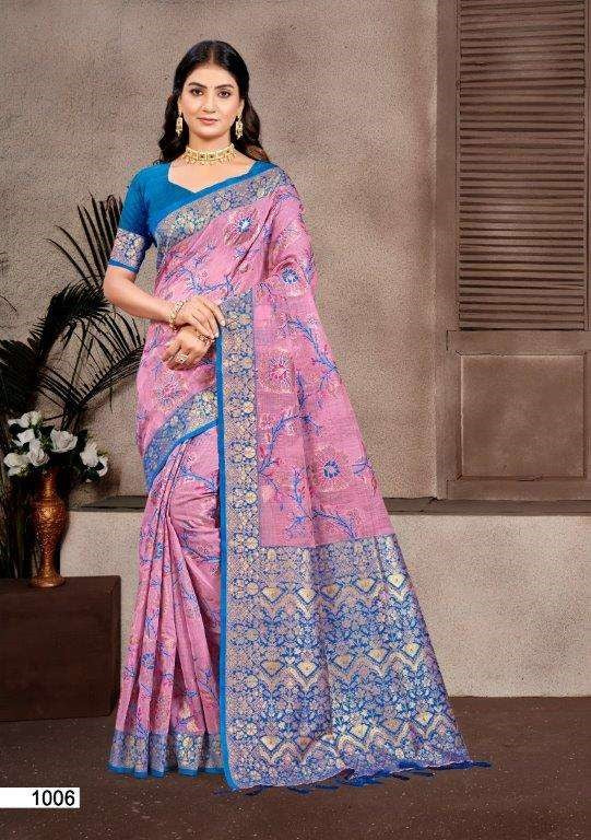 Bunawat Little Champ Pure Cotton Silk Sarees