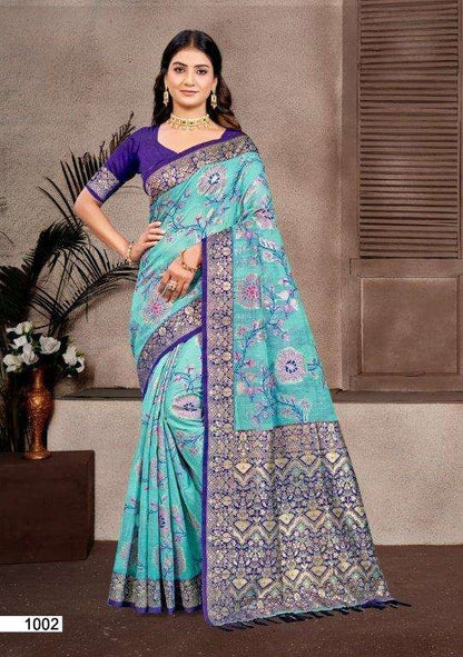 Bunawat Little Champ Pure Cotton Silk Sarees