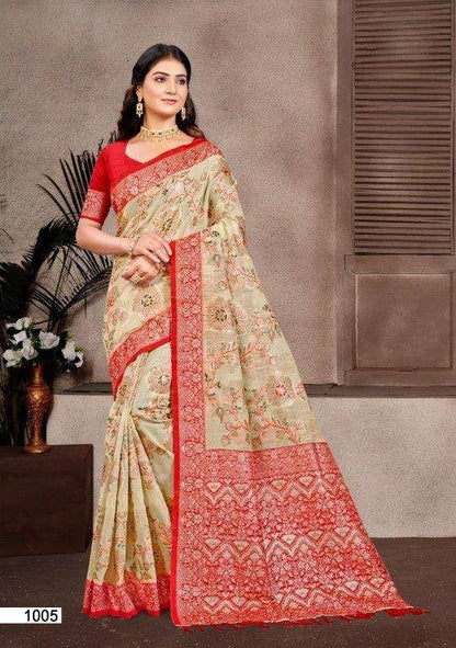 Bunawat Little Champ Pure Cotton Silk Sarees