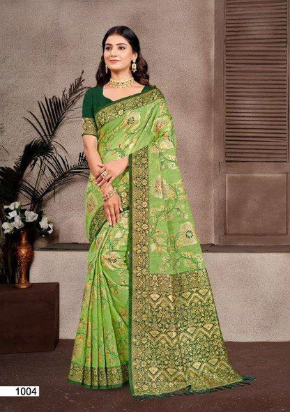 Bunawat Little Champ Pure Cotton Silk Sarees