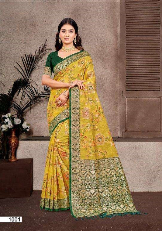 Bunawat Little Champ Pure Cotton Silk Sarees